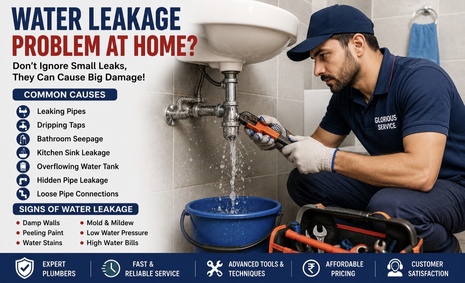 Water Leakage Problem at Home | Leakage Repair Services 